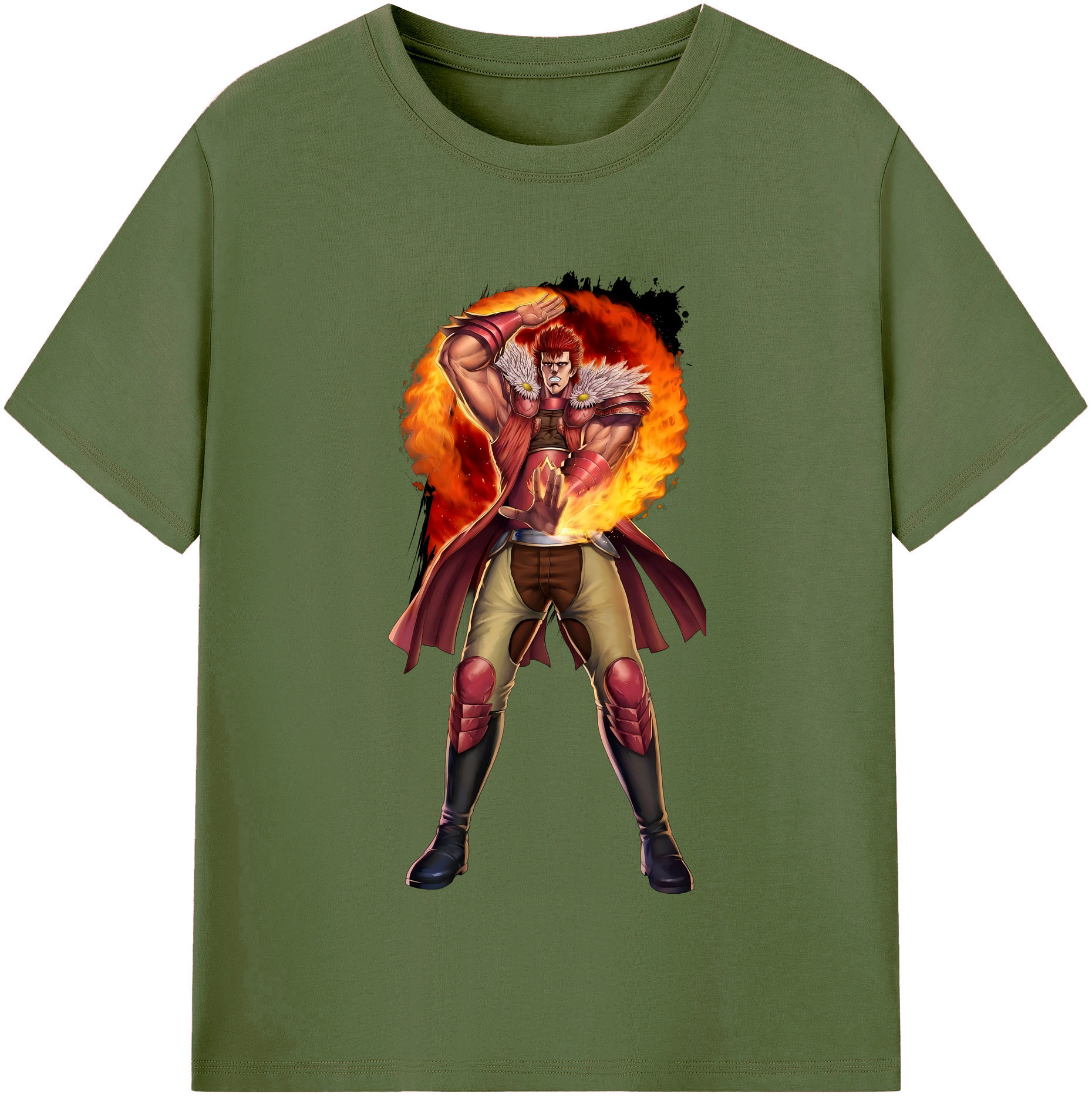 （画像用） 北斗の拳 Fist of the North Star 綿100％半袖Tシャツ（フロントプリント）